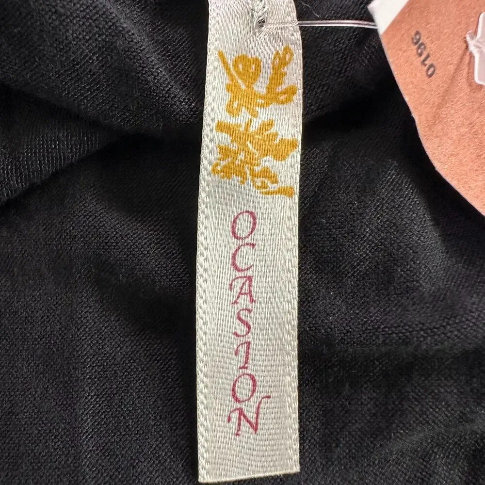 Ocasion Womens Black Tee Paradise Cove Malibu Size 3X Athletic Casual Yoga - Picture 3 of 4
